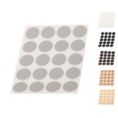 TAPÓN TAPA TORNILLOS ADHESIVO Ø13MM GRIS METAL 100UDS