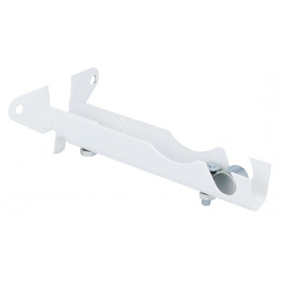 SOPORTE CORTINA 12MM FRENTE EXTENSIBLE Nº4 BLANCO