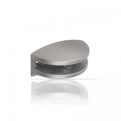 SOPORTE BALDA CRISTAL MEDIA LUNA 38X19MM 6MM NIQUEL