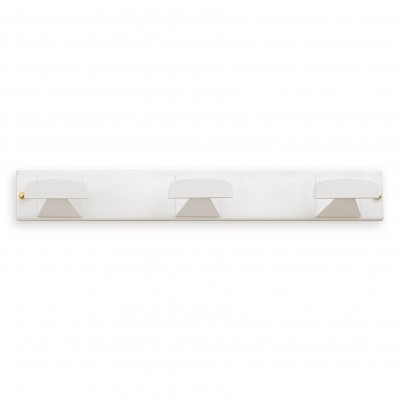 COLGADOR TRIPLE METÁLICO BLANCO 3077-2