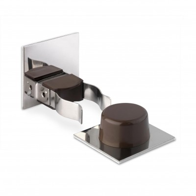 TOPE PUERTA ADHESIVO CON RETENEDOR PINZA MARRÓN INOFIX 2025-2