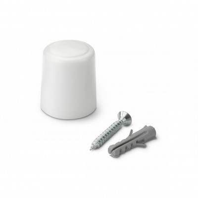 TOPE PUERTA FIJACIÓN TORNILLO 2UDS BLANCO INOFIX 3040-2