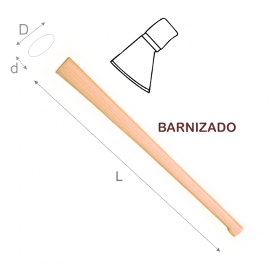 MANGO MADERA HACHA VIZCAINA 700X58X31MM BARNIZADO