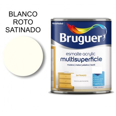 BRUGUER ESMALTE ACRÍLICO BLANCO ROTO SATINADO 750ML