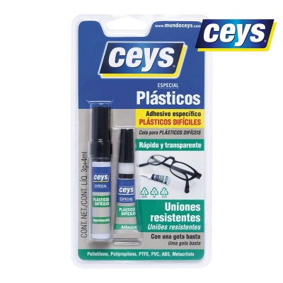CEYS ADHESIVO PLÁSTICOS DIFICILES 3G+4ML