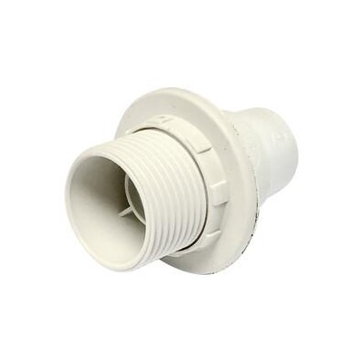 PORTALÁMPARA E14 PLÁSTICO CON TOPE BLANCO 12088/B