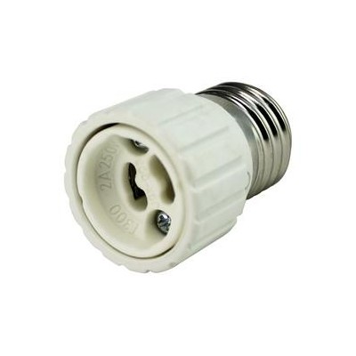 ADAPTADOR PORTALÁMPARA E27XGU10 CERÁMICO