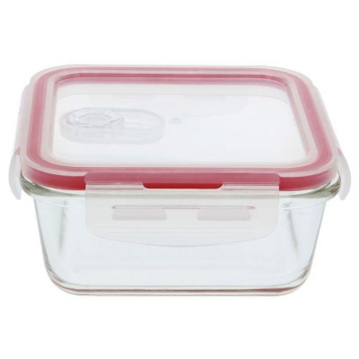 CONTENEDOR CRISTAL HERMÉTICO 14X14CM 0,69L CON VÁLVULA