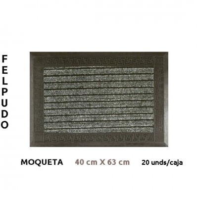 FELPUDO GOMA MOQUETA 40X60CMS