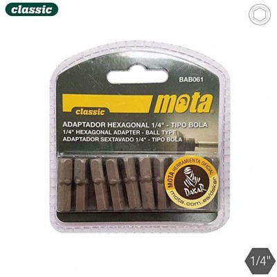 ADAPTADOR HEXAGONAL 1/4" 25MM MOTA BAB061