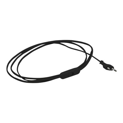CABLE CONEXIÓN LÁMPARA CON INTERRUPTOR 2MT NEGRO