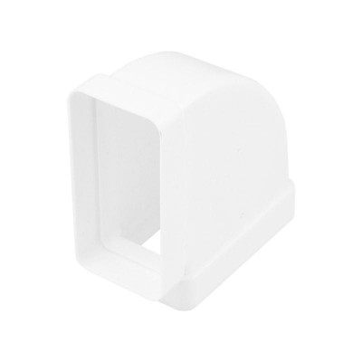 CODO HORIZONTAL 90º PVC VENTILACIÓN 150X75MM BLANCO