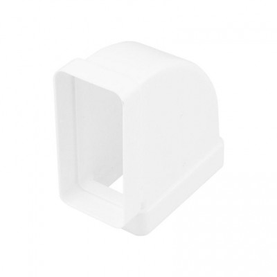 CODO HORIZONTAL 90º PVC VENTILACIÓN 110X55MM BLANCO