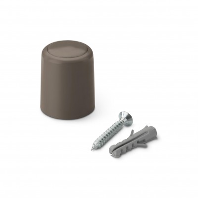 TOPE PUERTA FIJACIÓN TORNILLO 2UDS MARRÓN INOFIX 3040-4