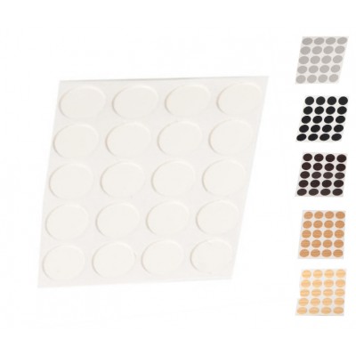 TAPÓN TAPA TORNILLOS ADHESIVO Ø13MM BLANCO 100UDS