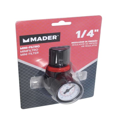 REGULADOR PRESIÓN 1/4" MINI-FILTRO MADER RP182
