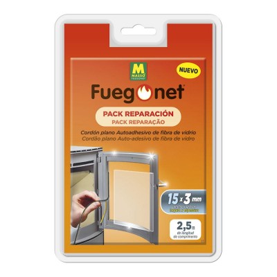 CORDÓN PLANO AUTOADHESIVO 15X3MM 2,5M FUEGONET MASSÓ