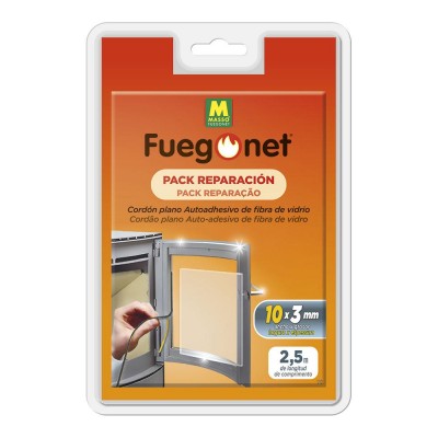 CORDÓN PLANO AUTOADHESIVO 10X3MM 2,5M FUEGONET MASSÓ