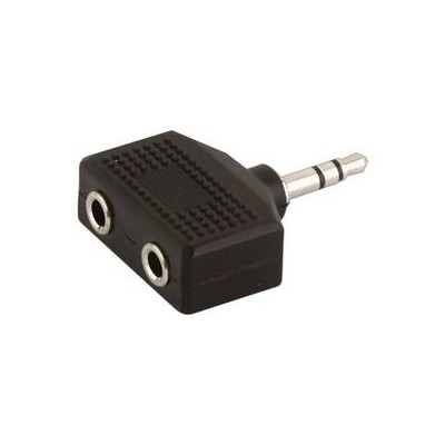 ADAPTADOR JACK MACHO 3,5MM ESTÉREO A 2 HEMBRAS 3,5MM ESTÉREO