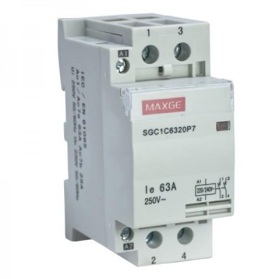 CONTACTOR 2 POLOS 63A 220V AC-2NO MAXGE
