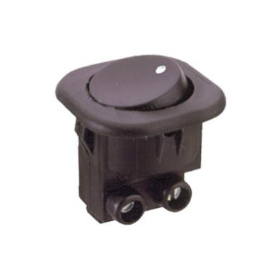 INTERRUPTOR BASCULANTE REDONDO 6A/250V CONEXIÓN FICHA