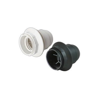 PORTALÁMPARA E27 CON TOPE NEGRO 12093/N