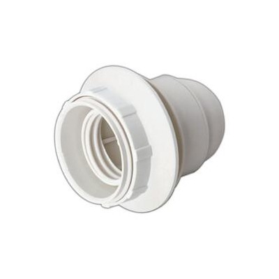 PORTALÁMPARA E27 CON TOPE BLANCO 12093/B