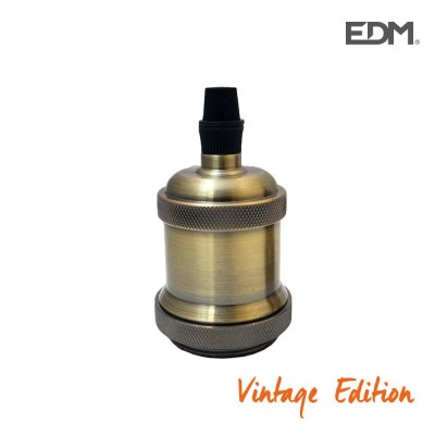 PORTALÁMPARA VINTAGE E27 ORO NUEVO