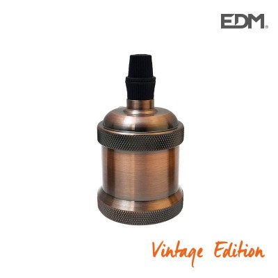 PORTALÁMPARA VINTAGE E27 BRONCE