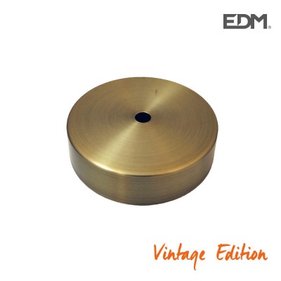 FLORÓN METÁLICO ORO VIEJO Ø9,85CM + KIT MONTAJE