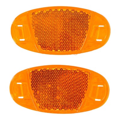 SET 2 REFLECTORES RADIO BICI 7X3,5CMS DUNLOP