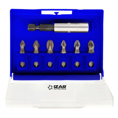 JUEGO PUNTAS ATORNILLAR PROFESIONAL 1/4" 7 PZAS. IZAR 1521