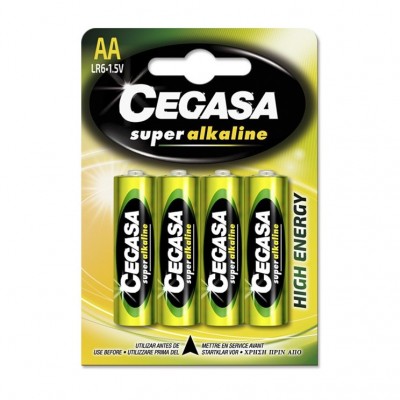 PILA CEGASA SUPER ALCALINA LR06 AA 1,5V B/4UDS
