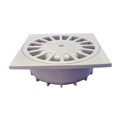 SUMIDERO PVC SIFÓNICO 20X20CM SALIDA VERTICAL 110-90CM TECNOAGUA T-88