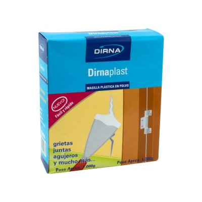 MASILLA EMPLASTE INTERIOR POLVO 1KG DIRNA