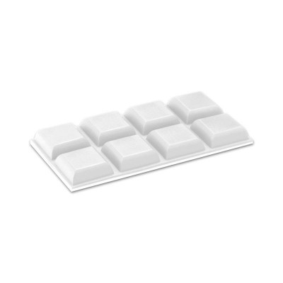 TOPE PROTECTOR MULTIUSO ADHESIVO 16X16X6MM BLANCO 8UDS INOFIX 2090-2