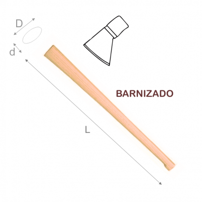 MANGO MADERA HACHA VIZCAINA 600X54X29MM BARNIZADO
