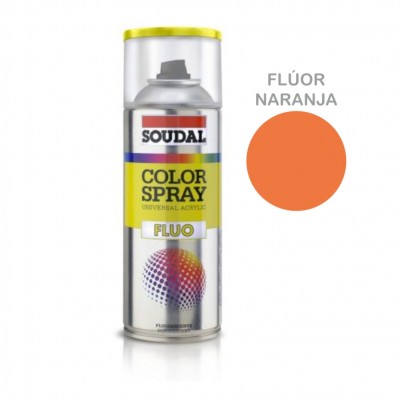 PINTURA SPRAY SOUDAL FLUORESCENTE NARANJA 400ML