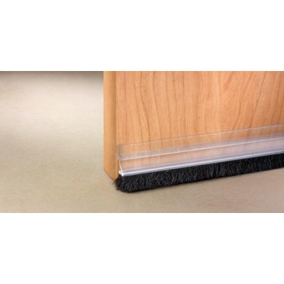 BURLETE BAJO PUERTA ADHESIVO CON CEPILLO 1M TRANSPARENTE INOFIX 2157-0