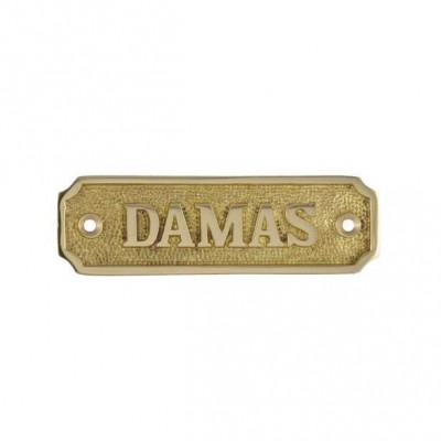 PLACA "CABALLEROS" LATÓN 122MM