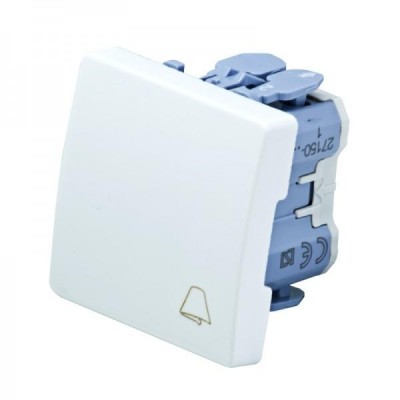 PULSADOR GRABADO CAMPANA BLANCO SIMON 27 PLAY 27150-65