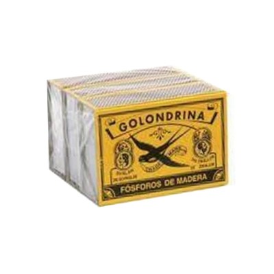 PACK 3 CAJAS X 240UDS CERILLAS MADERA GOLONDRINA