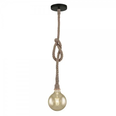 LÁMPARA TECHO COLGANTE SOGA LINO 1XE27