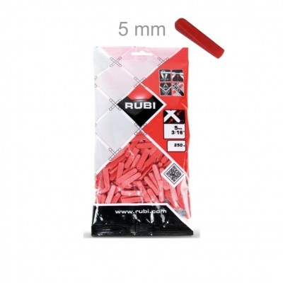 CUÑA ALICATADO 5MM B/250UD RUBI 02396