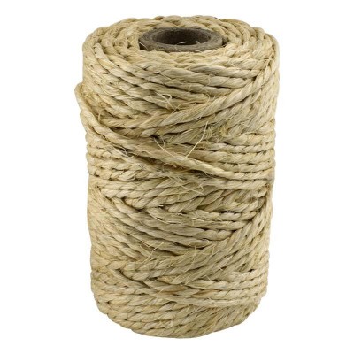 CUERDA SISAL PITA 2 CABOS NATURAL ROLLO 100G