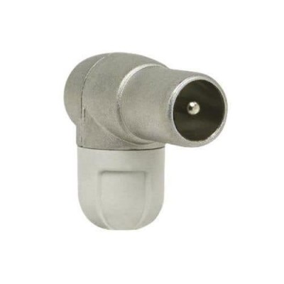 CONECTOR ANTENA TV MACHO ACODADO TELEVES 4130