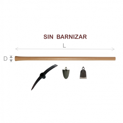 MANGO MADERA PICO / AZADA Ø45X900M SIN BARNIZAR