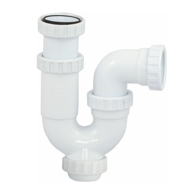 SIFÓN CURVO EXTENSIBLE 40X11/2" SIN VÁLVULA