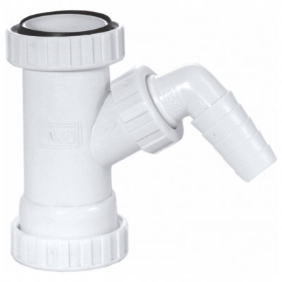 RACORD MACHO-HEMBRA 40X11/2" 1 TOMA ELECTRODOMÉSTICO PVC BLANCO