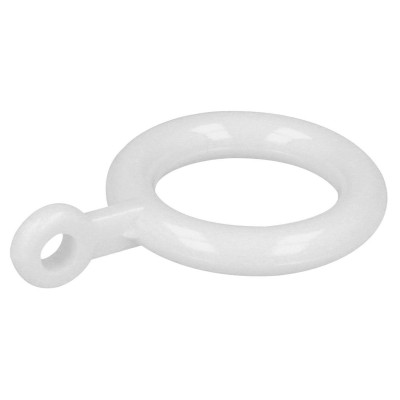 ANILLA CORTINA DOBLE Ø20MM PLÁSTICO BLANCO